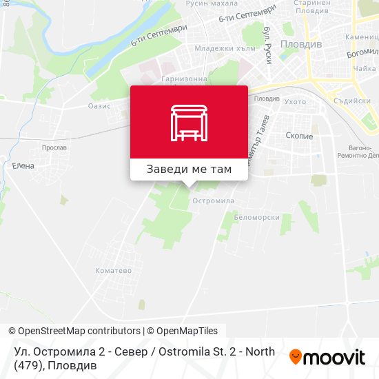 Ул. Остромила 2 - Север / Ostromila St. 2 - North (479) карта