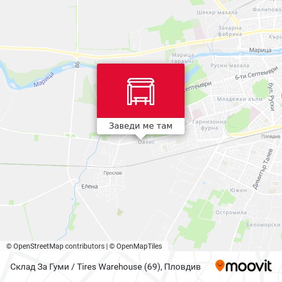 Склад За Гуми / Tires Warehouse (69) карта