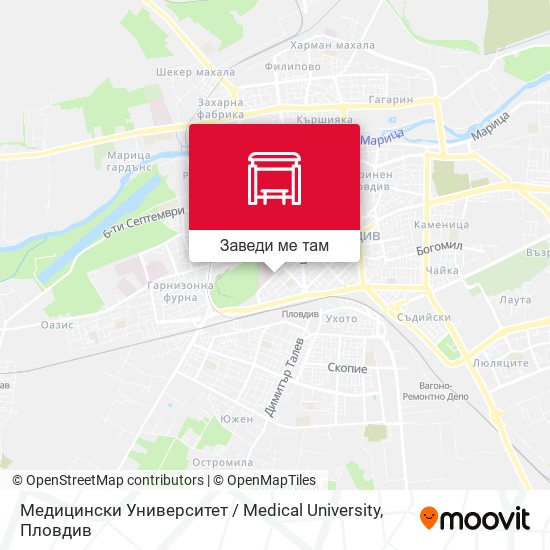 Медицински Университет / Medical University карта