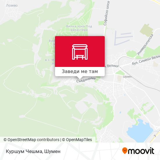Куршум Чешма карта