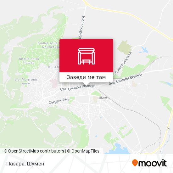 Пазара карта