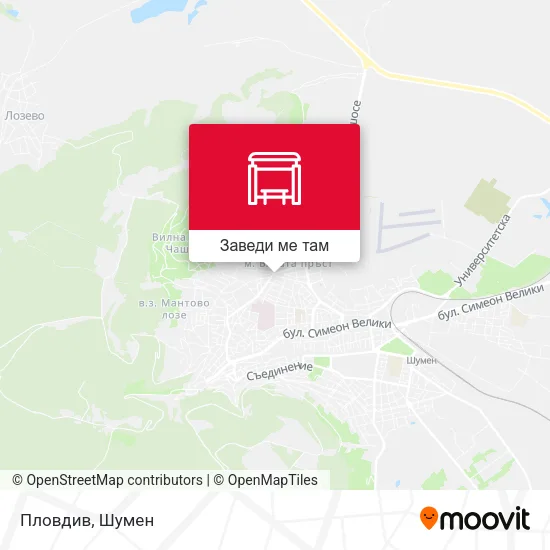 Пловдив карта