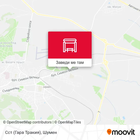 Сст (Гара Тракия) карта