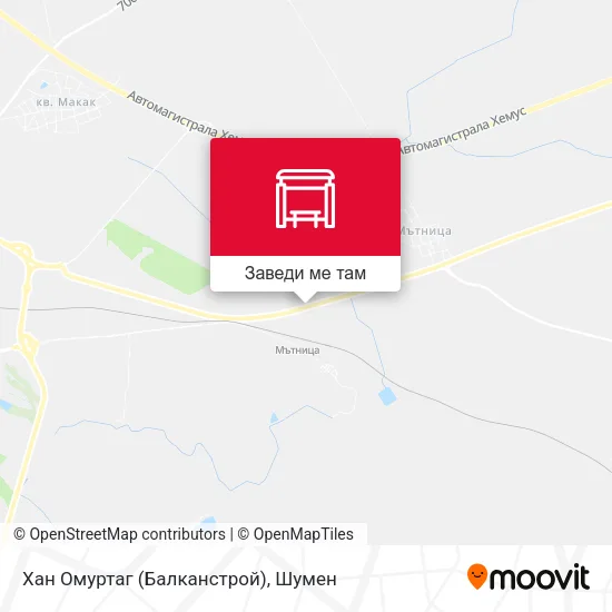 Хан Омуртаг (Балканстрой) карта