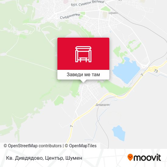Кв. Дивдядово, Център карта