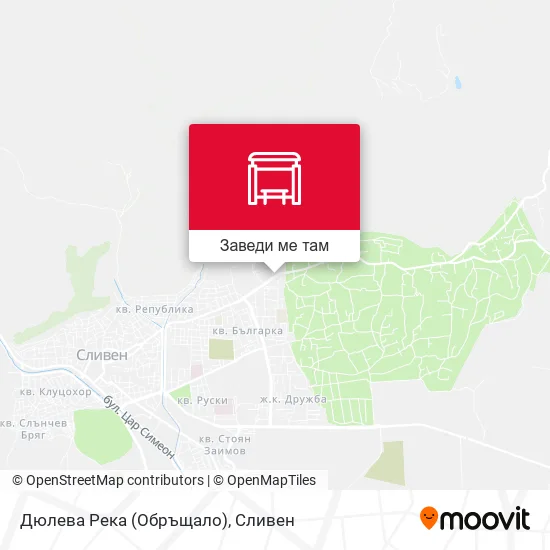 Дюлева Река (Обръщало) карта