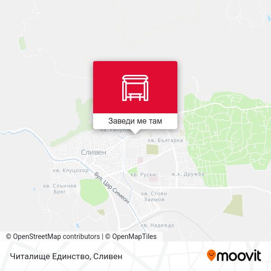 Читалище Единство карта