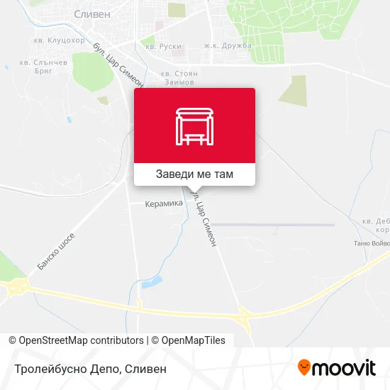Тролейбусно Депо карта