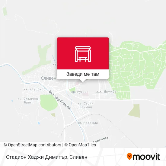 Стадион Хаджи Димитър карта