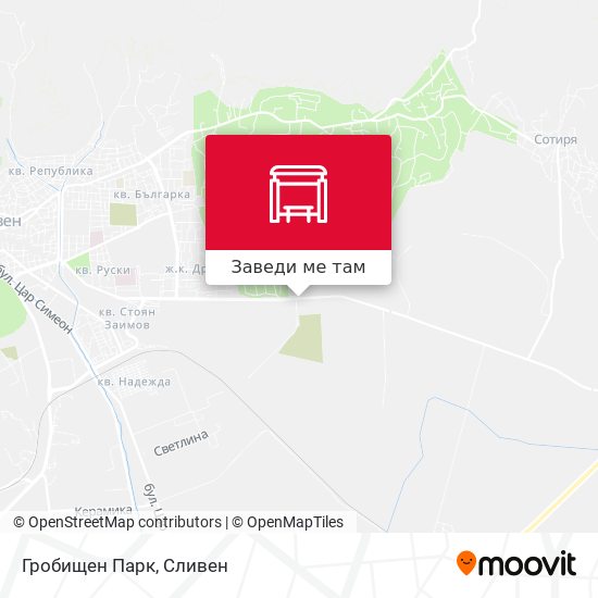 Гробищен Парк карта