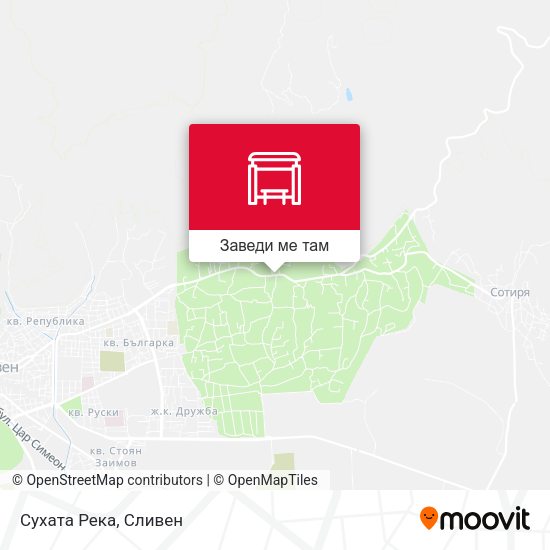 Сухата Река карта