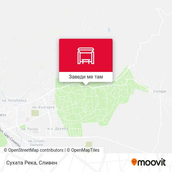 Сухата Река карта