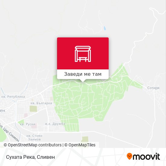 Сухата Река карта