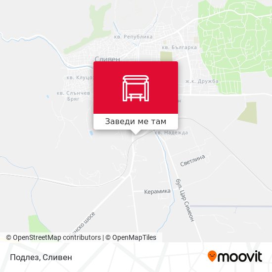 Подлез карта