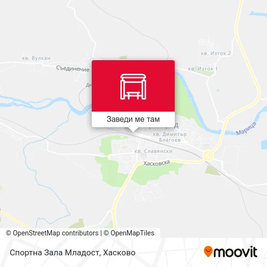 Спортна Зала Младост карта