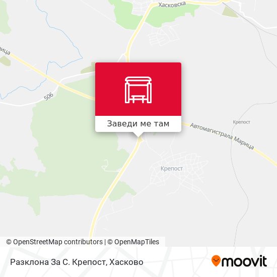 Разклона За С. Крепост карта