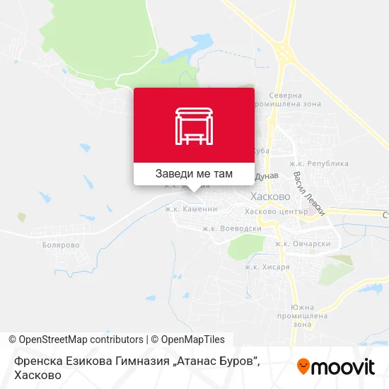 Френска Езикова Гимназия „Атанас Буров” карта