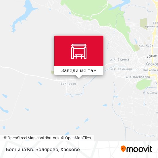 Болница Кв. Болярово карта