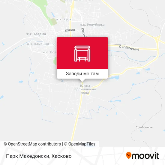 Парк Македонски карта