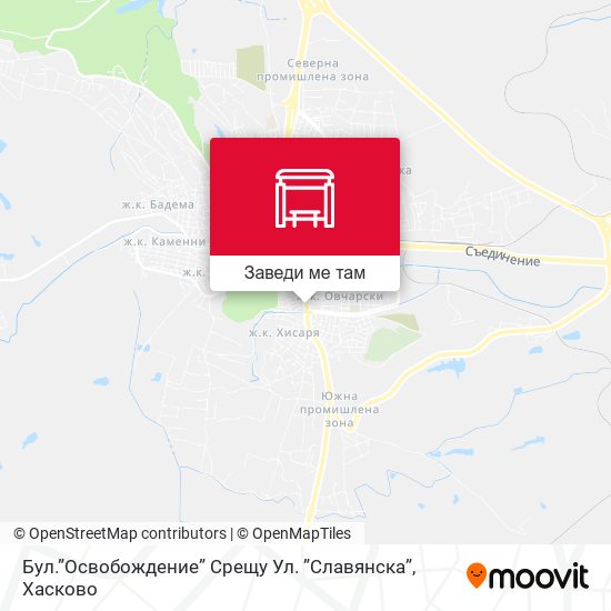 Бул.”Освобождение” Срещу Ул. ”Славянска” карта