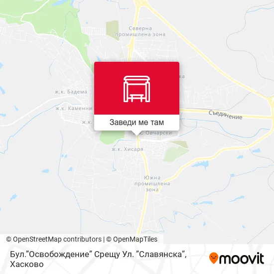 Бул.”Освобождение” Срещу Ул. ”Славянска” карта