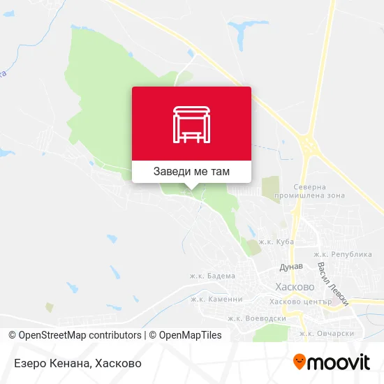 Езеро Кенана карта