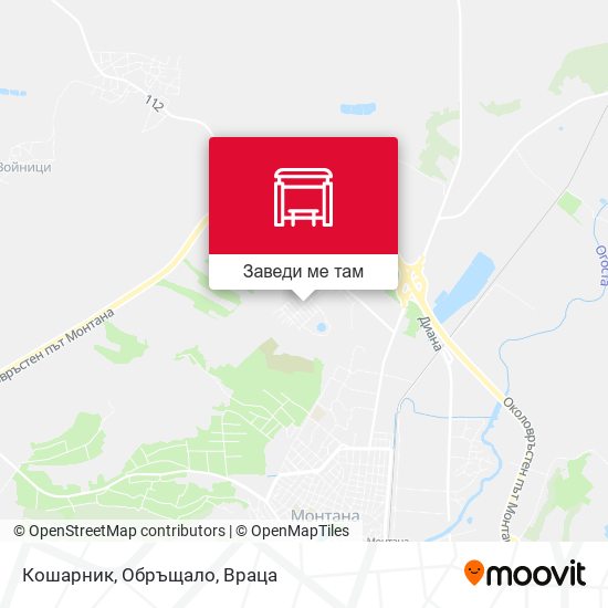 Кошарник, Обръщало карта