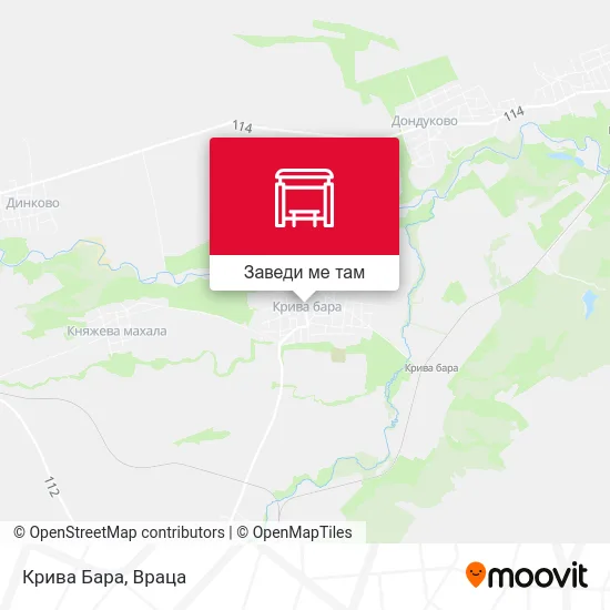 Крива Бара карта