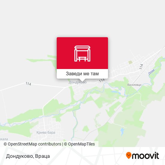 Дондуково карта