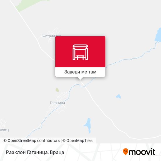 Разклон Гаганица карта