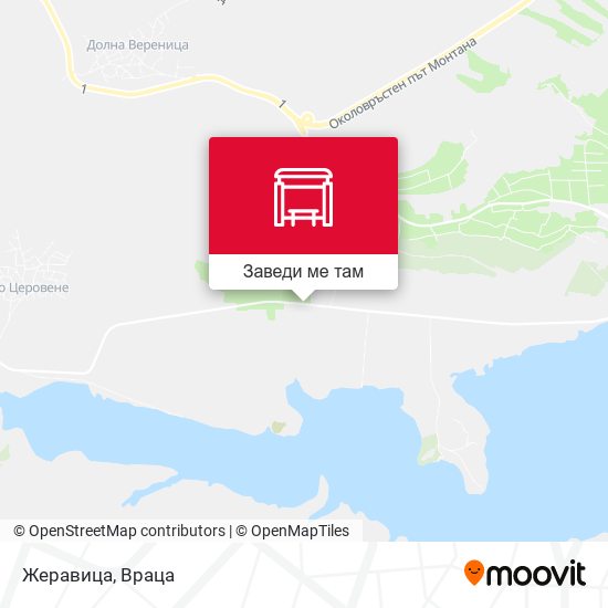 Жеравица карта