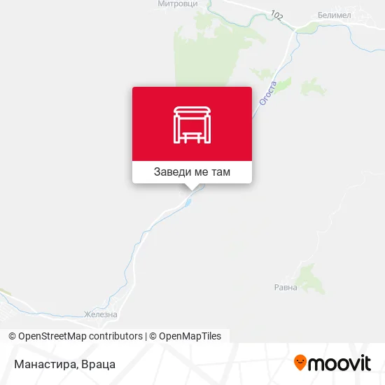 Манастира карта