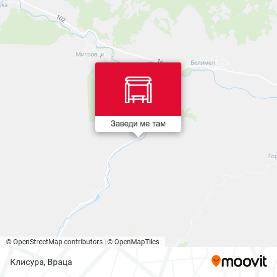 Клисура карта