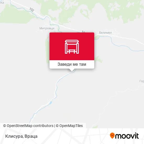 Клисура карта
