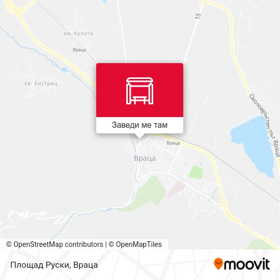 Площад Руски карта