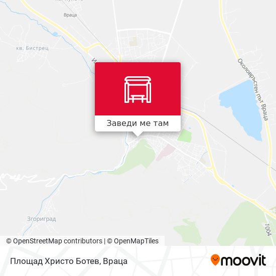 Площад Христо Ботев карта