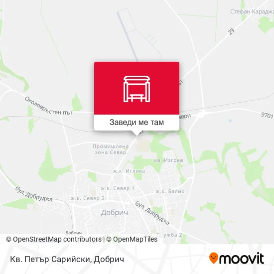 Кв. Петър Сарийски карта
