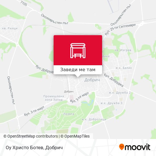 Оу Христо Ботев карта