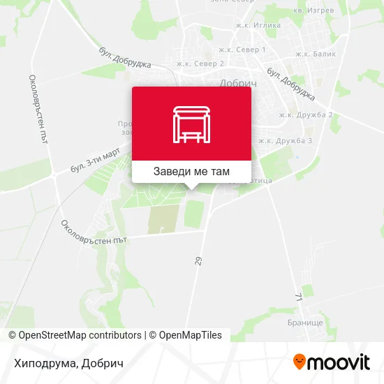 Хиподрума карта