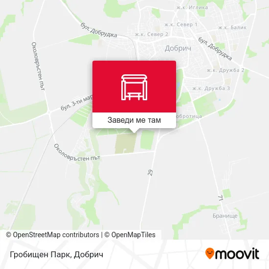 Гробищен Парк карта