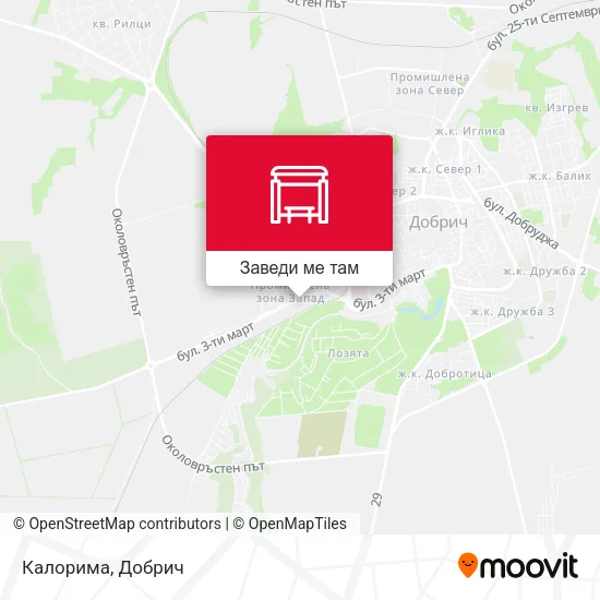 Калорима карта