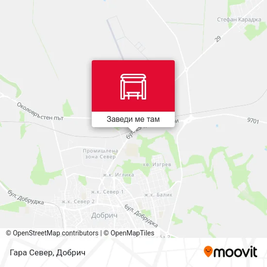 Гара Север карта