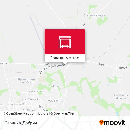 Сердика карта