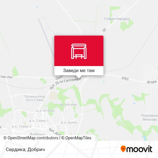 Сердика карта