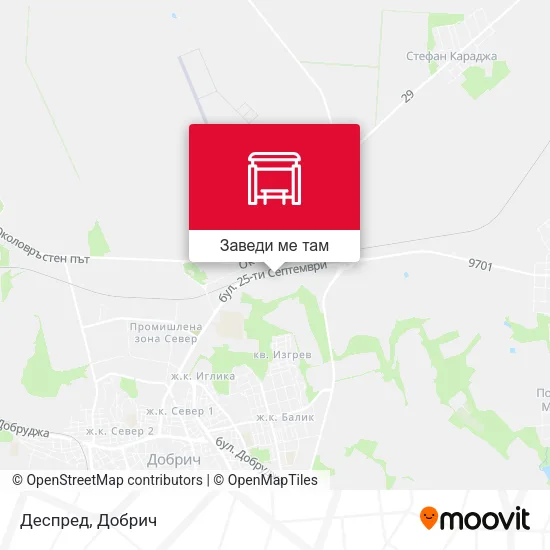 Деспред карта