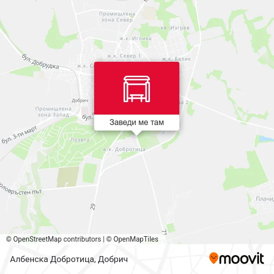 Албенска Добротица карта