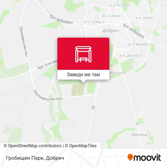 Гробищен Парк карта