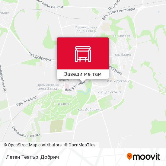 Летен Театър карта