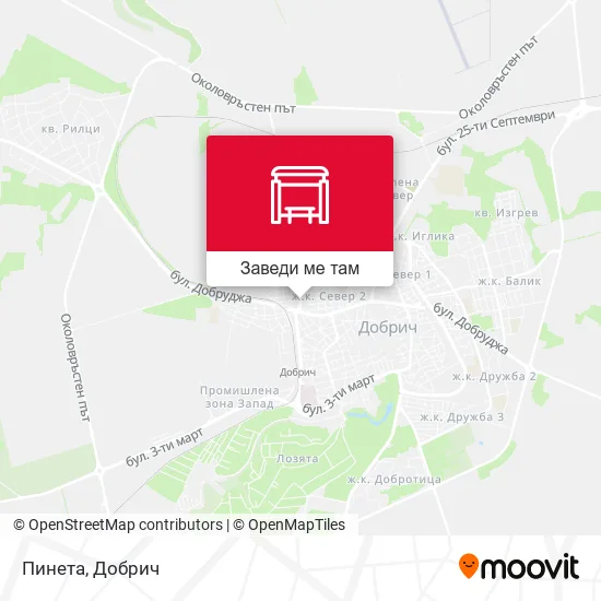 Пинета карта