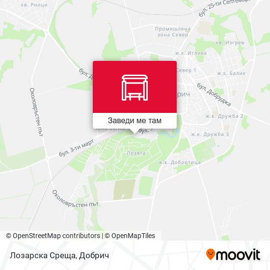 Лозарска Среща карта